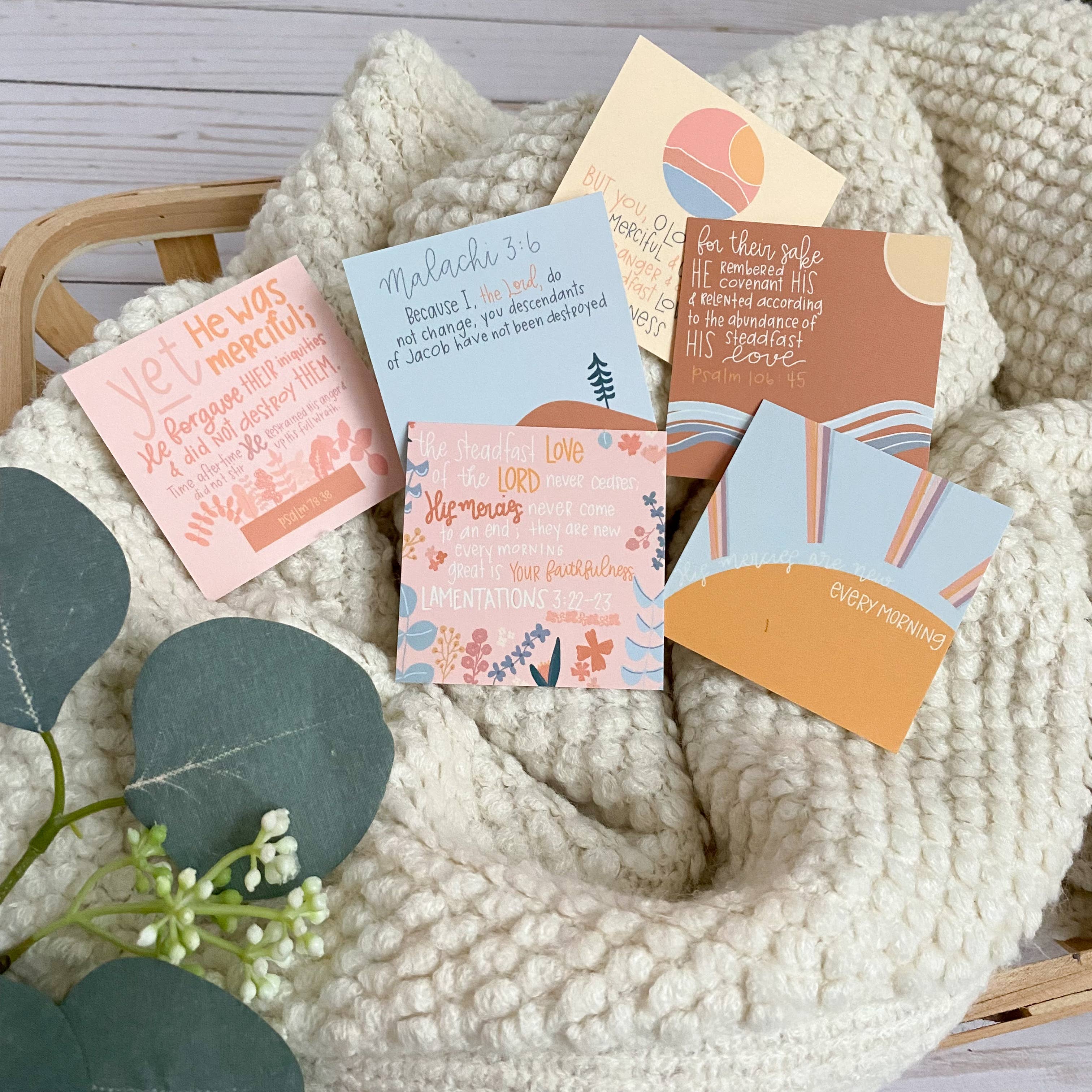 swaygirls - Wholesale Religious Card - Scripture Cards | Lamentations 3:22-23 | Prayer Cards5