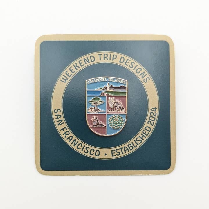 Channel Islands Enamel Pin for wholesale by Weekend Trip Designs