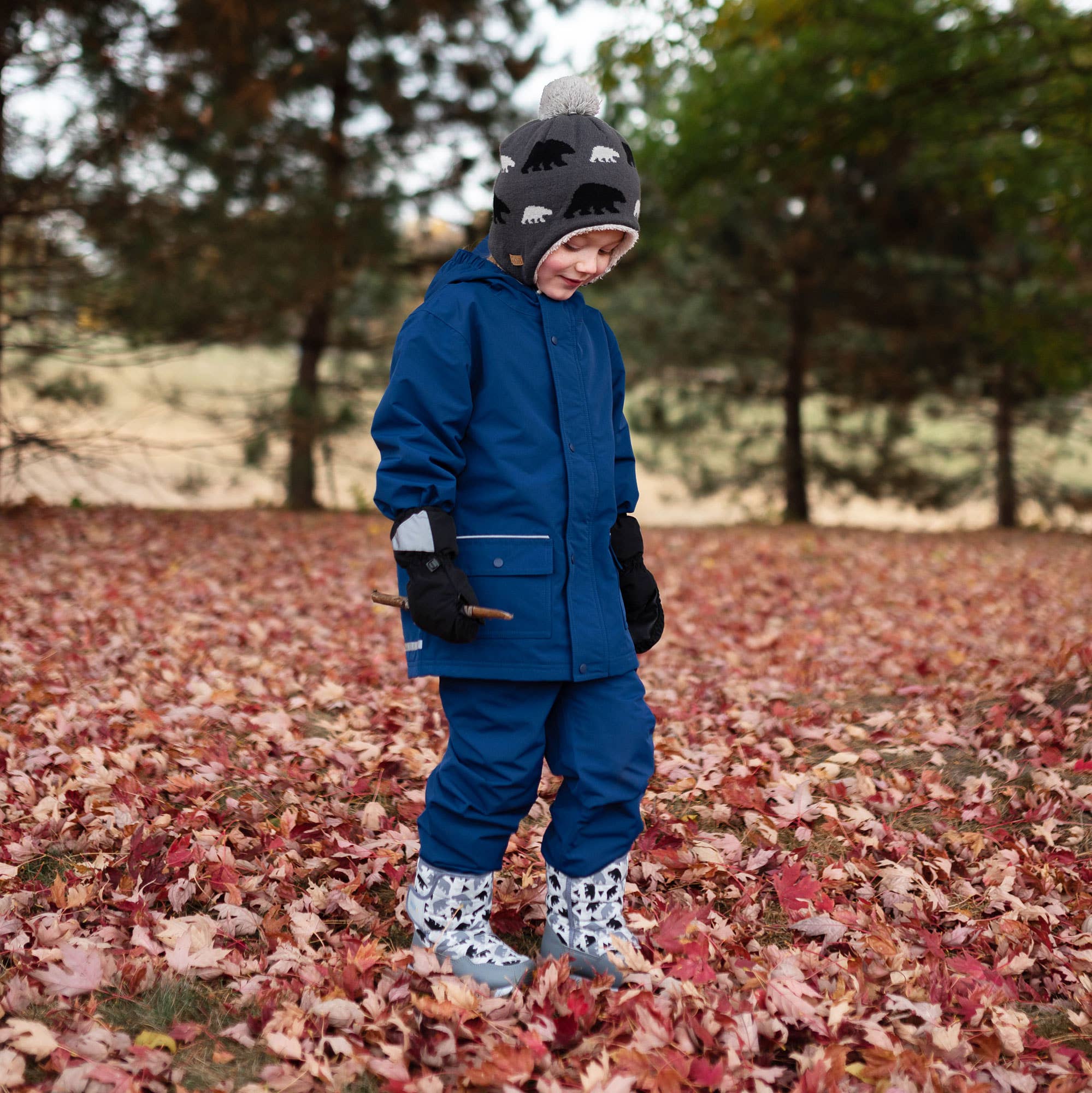 Jan & Jul - Wholesale Raincoat - Kids - Nebula Blue | Cozy-Dry Waterproof Jacket3