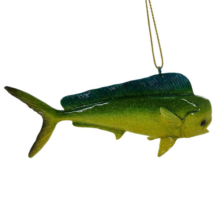Fish 5.5" Resin Christmas Ornament for wholesale by CB Home Collection