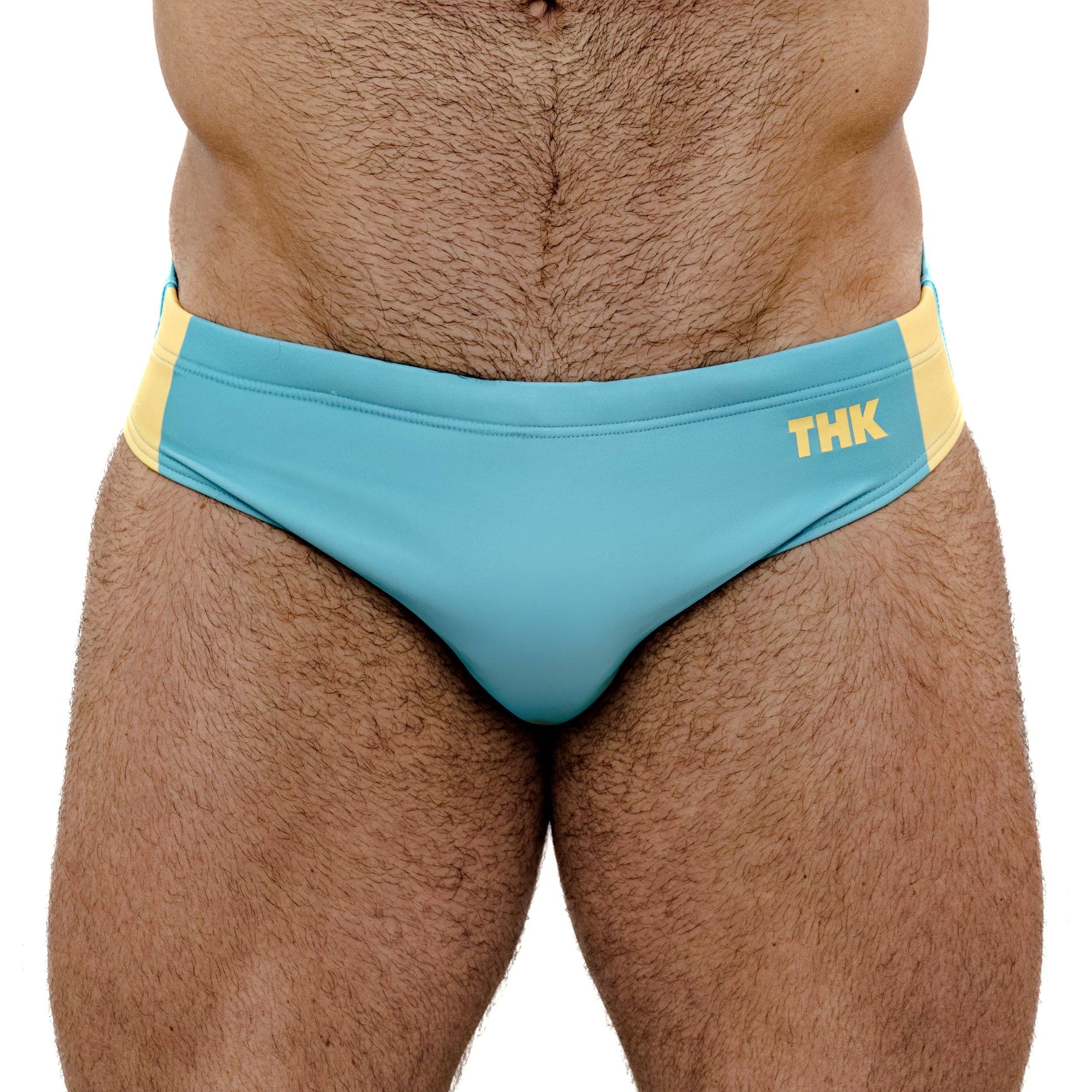 THK - Vente Bas de maillot de bain – homme - Natation universitaire - Turquoise2