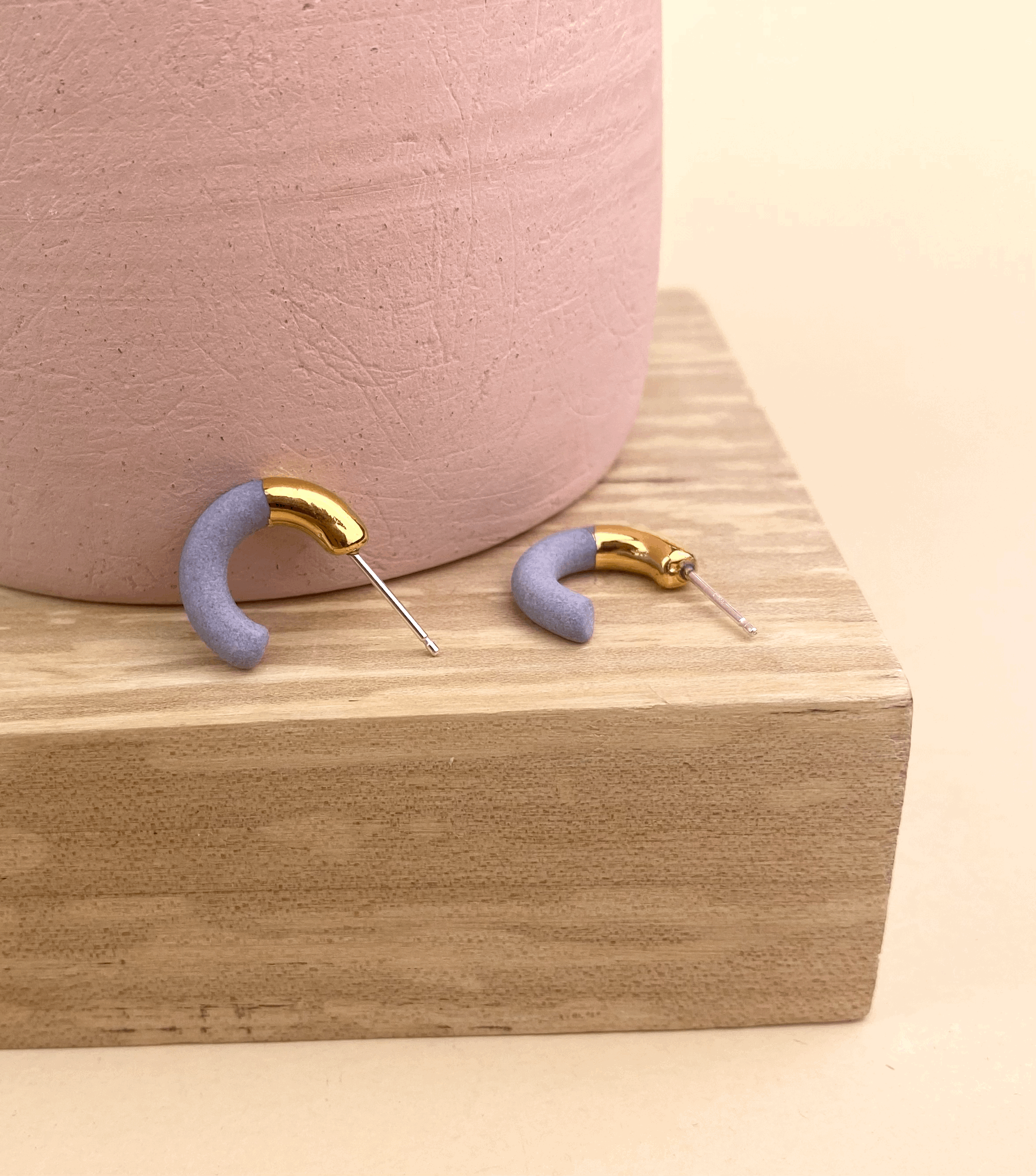 Barrow PDX - Wholesale Hoop Earrings - Porcelain Hoop Studs - Multiple Colors1