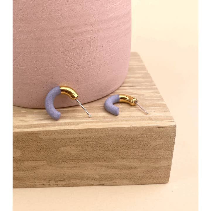 Barrow PDX - Wholesale Hoop Earrings - Porcelain Hoop Studs - Multiple Colors1