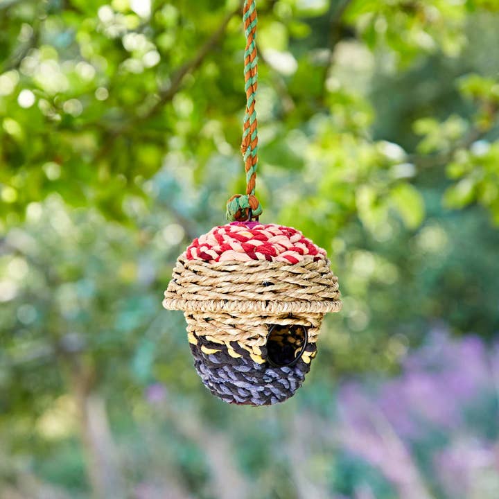 The Paper High Gift Company Limited - Wholesale Bird House - Acorn Recycled Cotton Birdhouse - Handmade1
