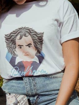 Camiseta Beethoven, música para venta al por mayor de MUSIC GIFT