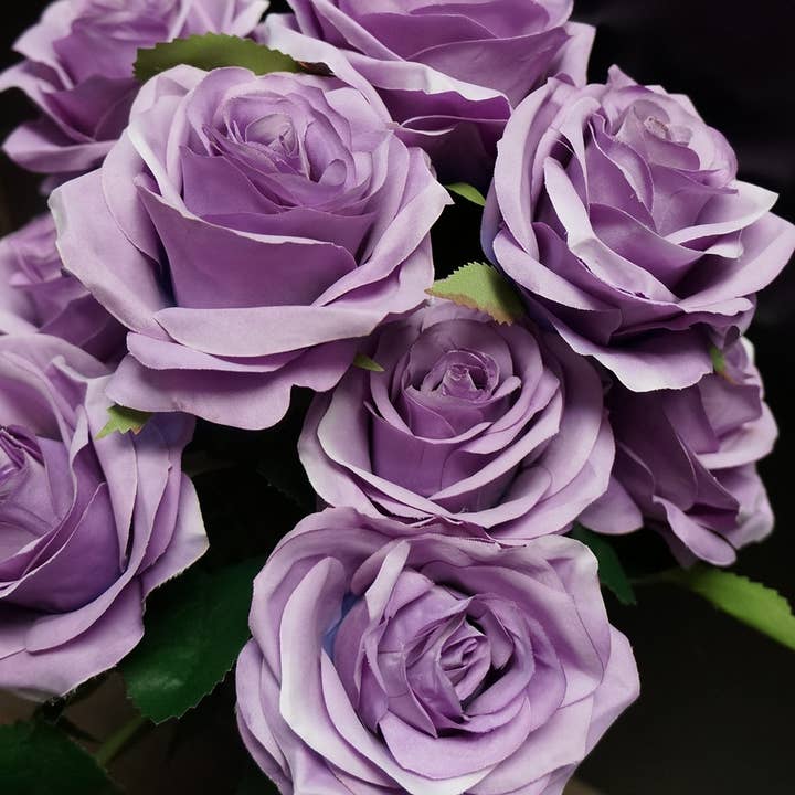 Sweet Home Deco - Vente Fleurs artificielles - Bouquet de fleurs artificielles en soie Princesse Diana, 10 têtes1