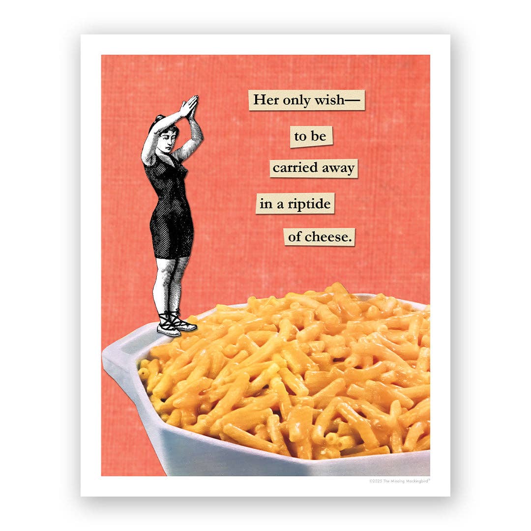 The Mincing Mockingbird - Wholesale Art Print - Mac & Cheese Paper Print - 8" x 10"0
