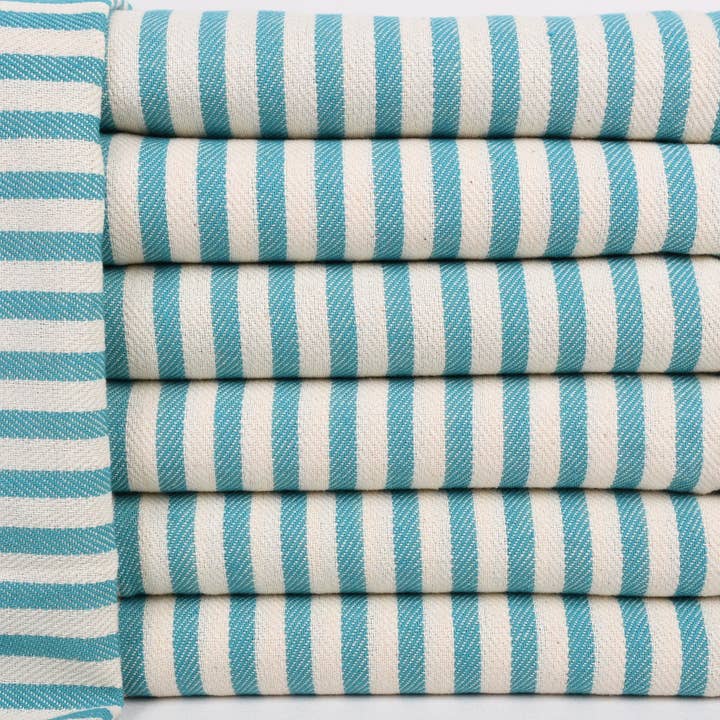 Cotton Woven Tea Towel, Striped Towel for Kitchen Use for wholesale by Organic Turkish Towels