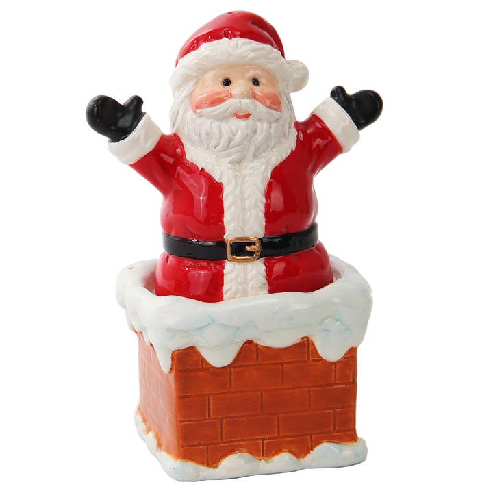 Pacific Trading - Wholesale Salt & pepper shaker set - Santa Chimney Salt and Pepper Shaker Set1