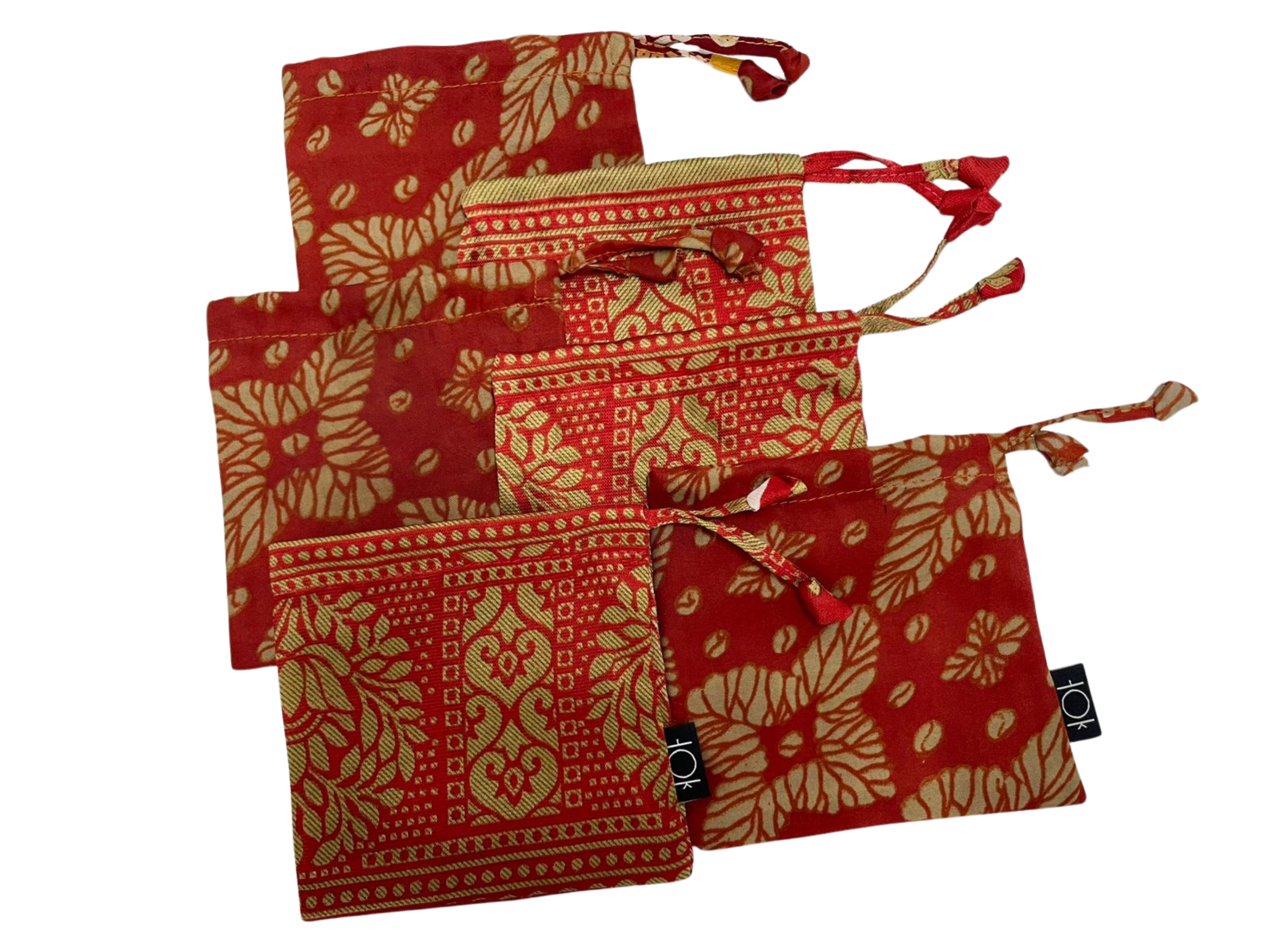 House of Kraft Jewelry & Accessories - Wholesale Gift Bag Set/Pack - Gift Pouches | Upcycled Silk Pouch | Pack Silk Gift Pouch23