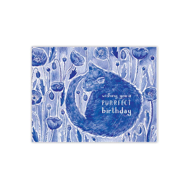 Yardia - Wholesale Birthday Card - Cat Purrfect Birthday - Cat Lover Birthday Card