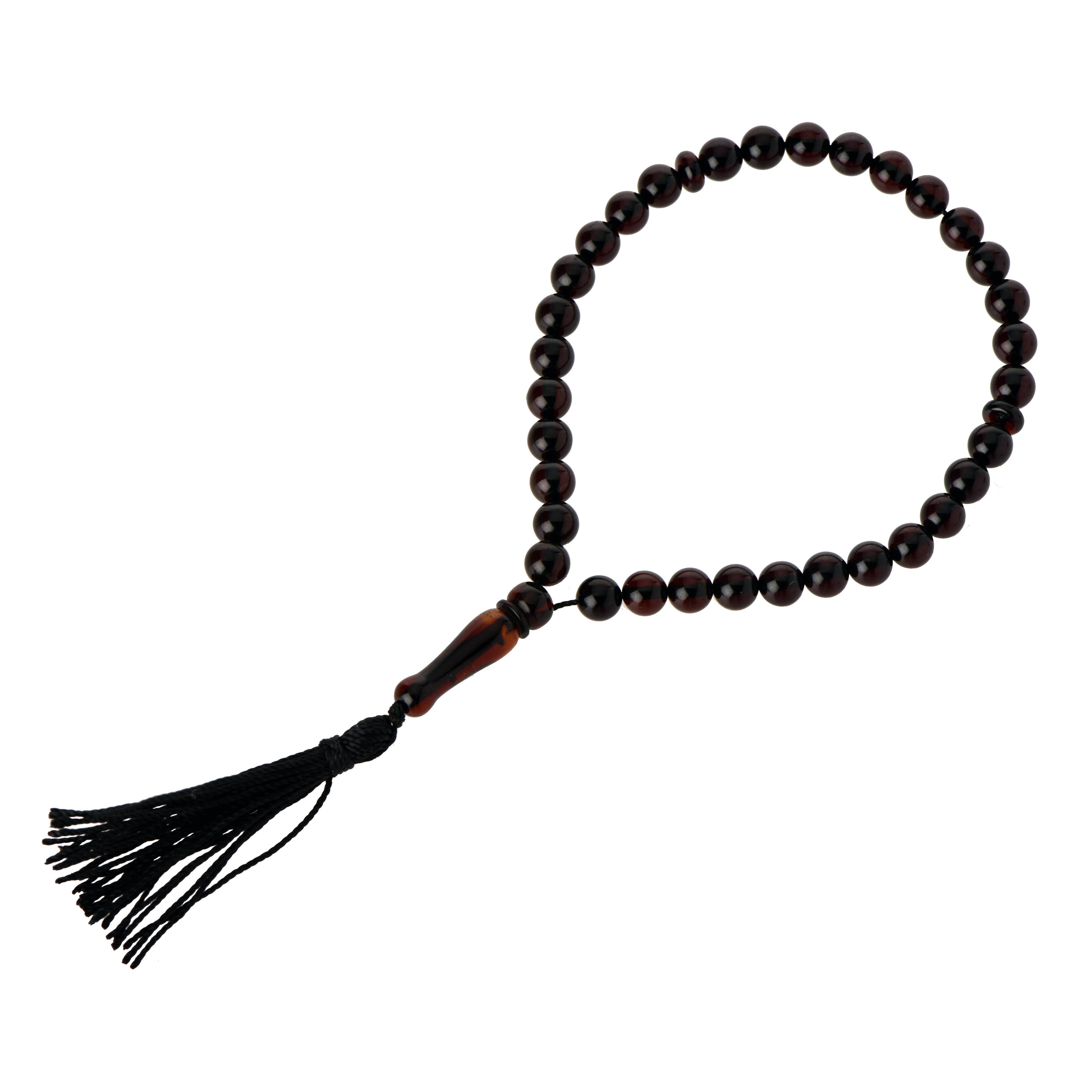 The Natural Amber - Wholesale Prayer Beads Necklace - Cherry Amber Muslim Prayer Necklace from 33 Natural Amber Ro0