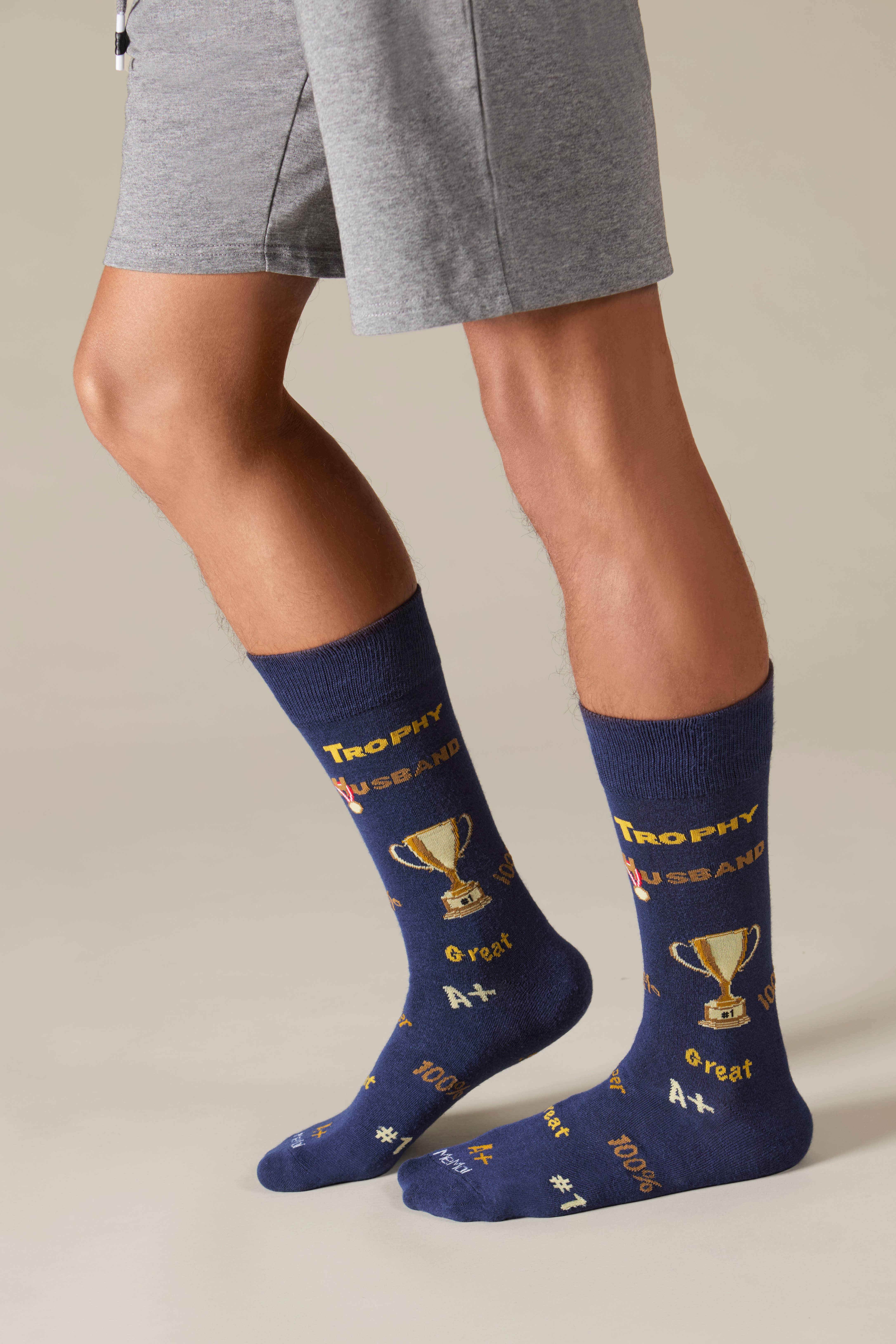 Marina Militare Calzini Trophy Husband Bamboo Crew da uomo in vendita all'ingrosso su Faire3