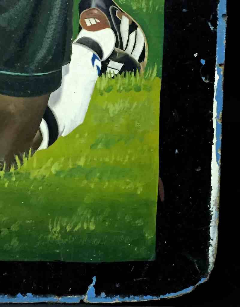 The Niger Bend – wholesale Målning/Teckning – Berömda internationella ghananska fotboll fotboll stjärna Mallam Yahaya kommersiell konst målning2