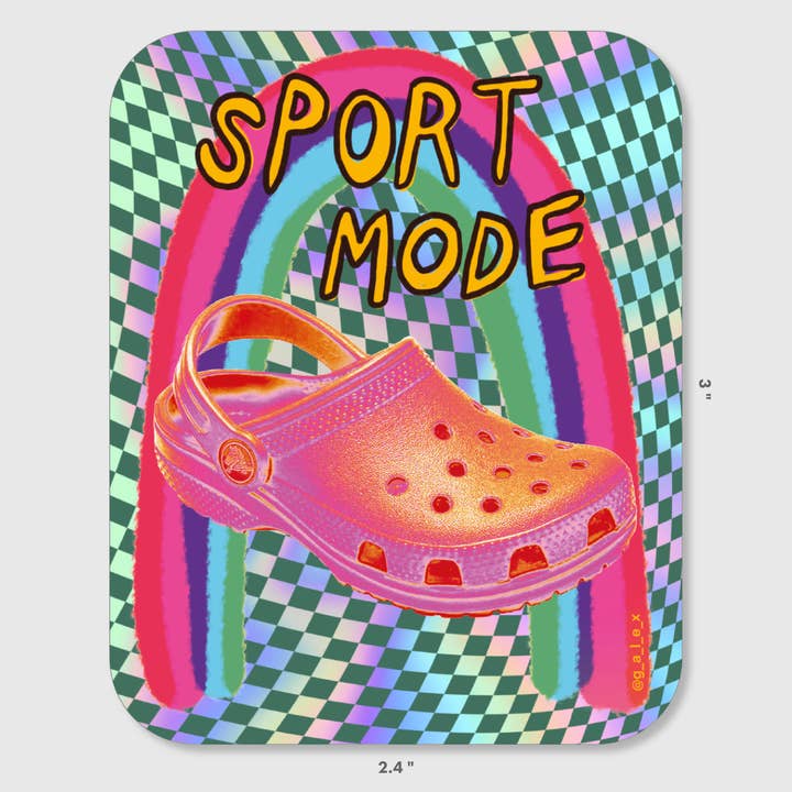 Alex Luciano - Wholesale Sticker - Sport Mode Crocs Holographic Sticker