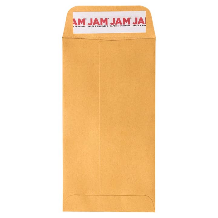 JAM PAPER - Wholesale Envelopes - #7 Coin Recycled Envelopes with Peel and Seal Closure