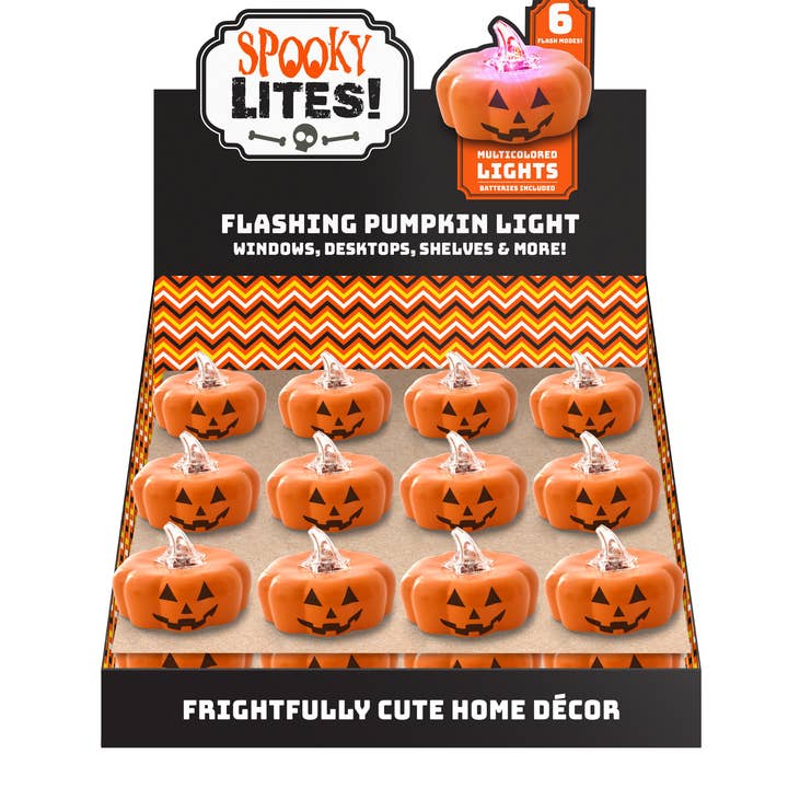 DM Merchandising - Wholesale Outdoor/Lawn Light - Spooky Lites! Flashing Pumpkin Light