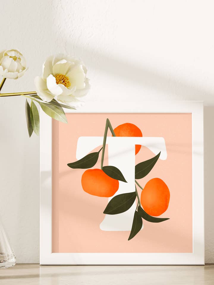 Impression artistique lettre T pour la vente par Illustrations Its Funny Howww Inc