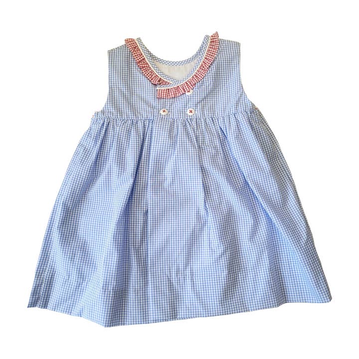 Petit Ami & Zubels - Wholesale Dress - Baby - Sun Dress with Flag Hand Picture Smocking1