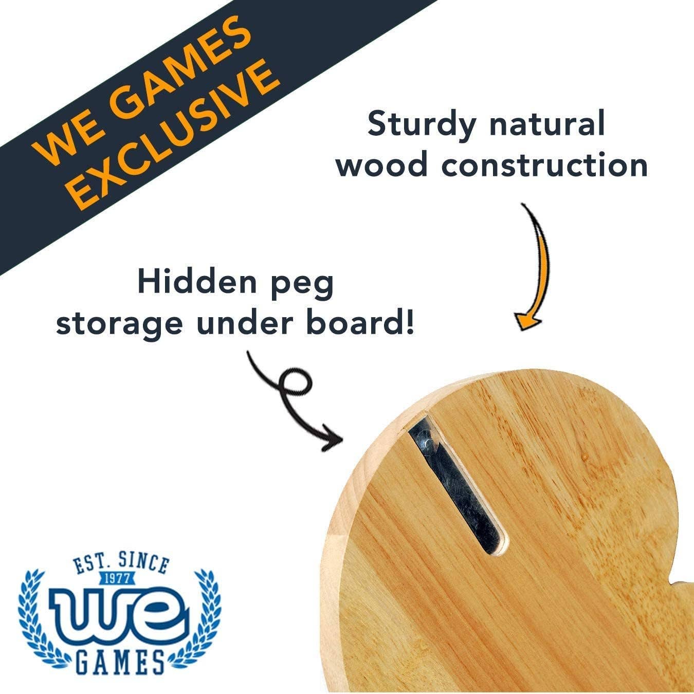 Wood Expressions - Wholesale Board Game - Classic 29 Cribbage Set - Solid Wood 3 Track Board with Pegs2