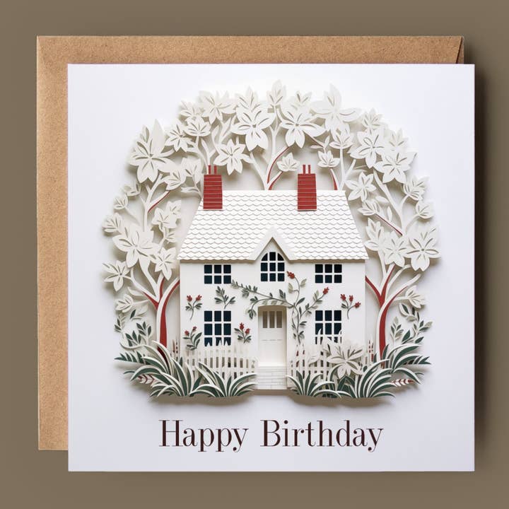 Grattis på födelsedagen Ivy Cottage 2D-tryckt kort för wholesale av Good Post Day