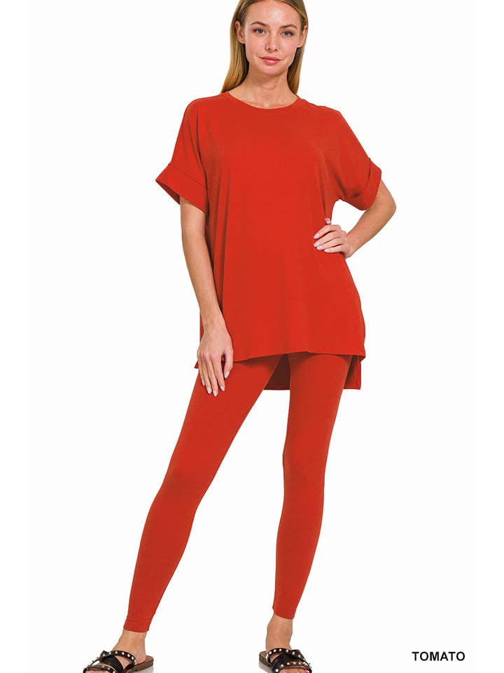 42POPS - Wholesale Lounge Set - Women's - ',..Microfiber Top & Leggings 2pc Set