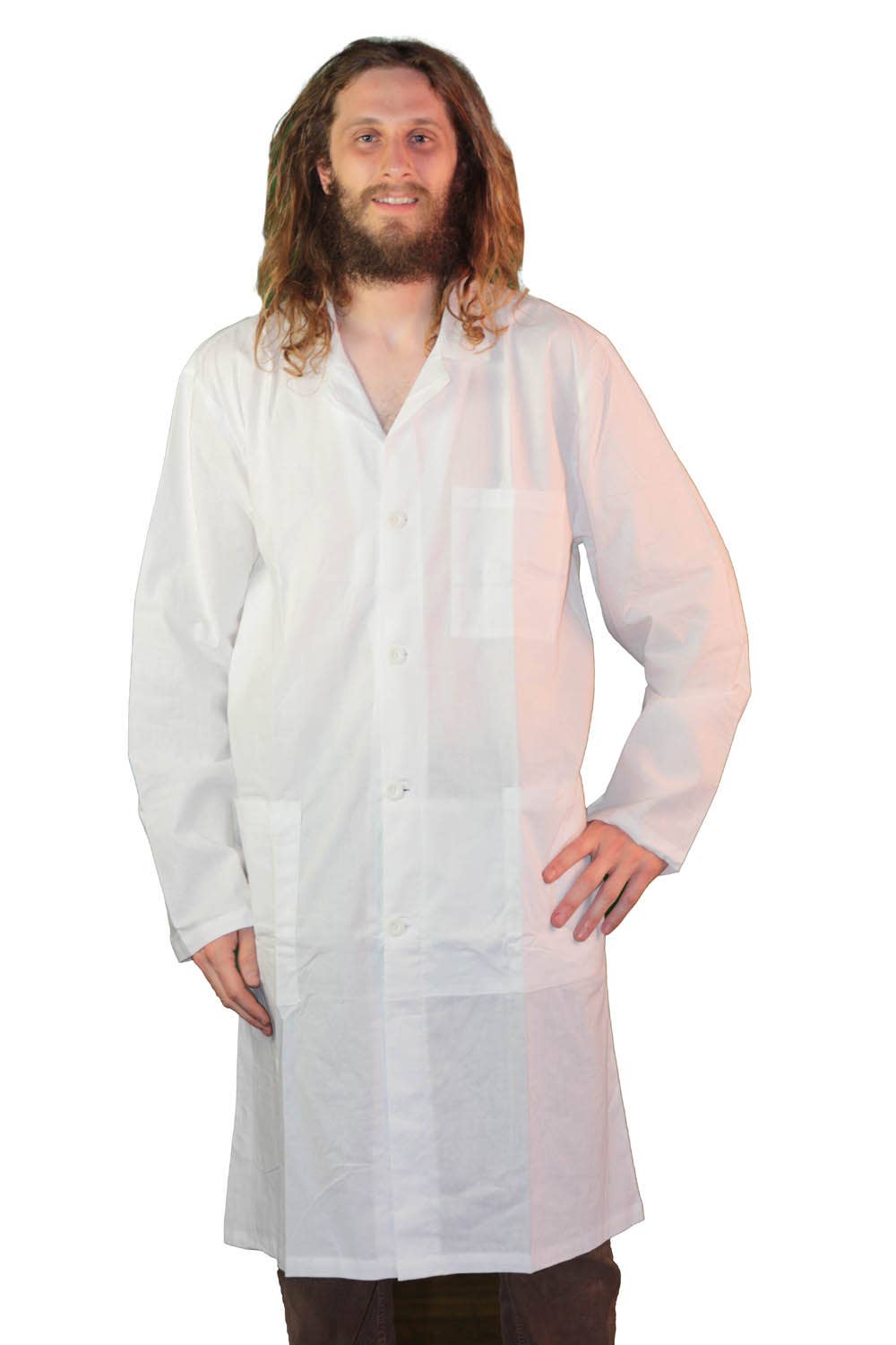 Sunshine Joy - Wholesale Coat - Men's - Blank White Lab Coat for Tie-Dyeing, 100% Cotton1