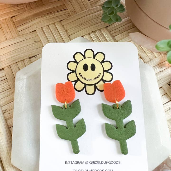Gricelduh Goods - Wholesale Stud/Post Earrings - Tulips5