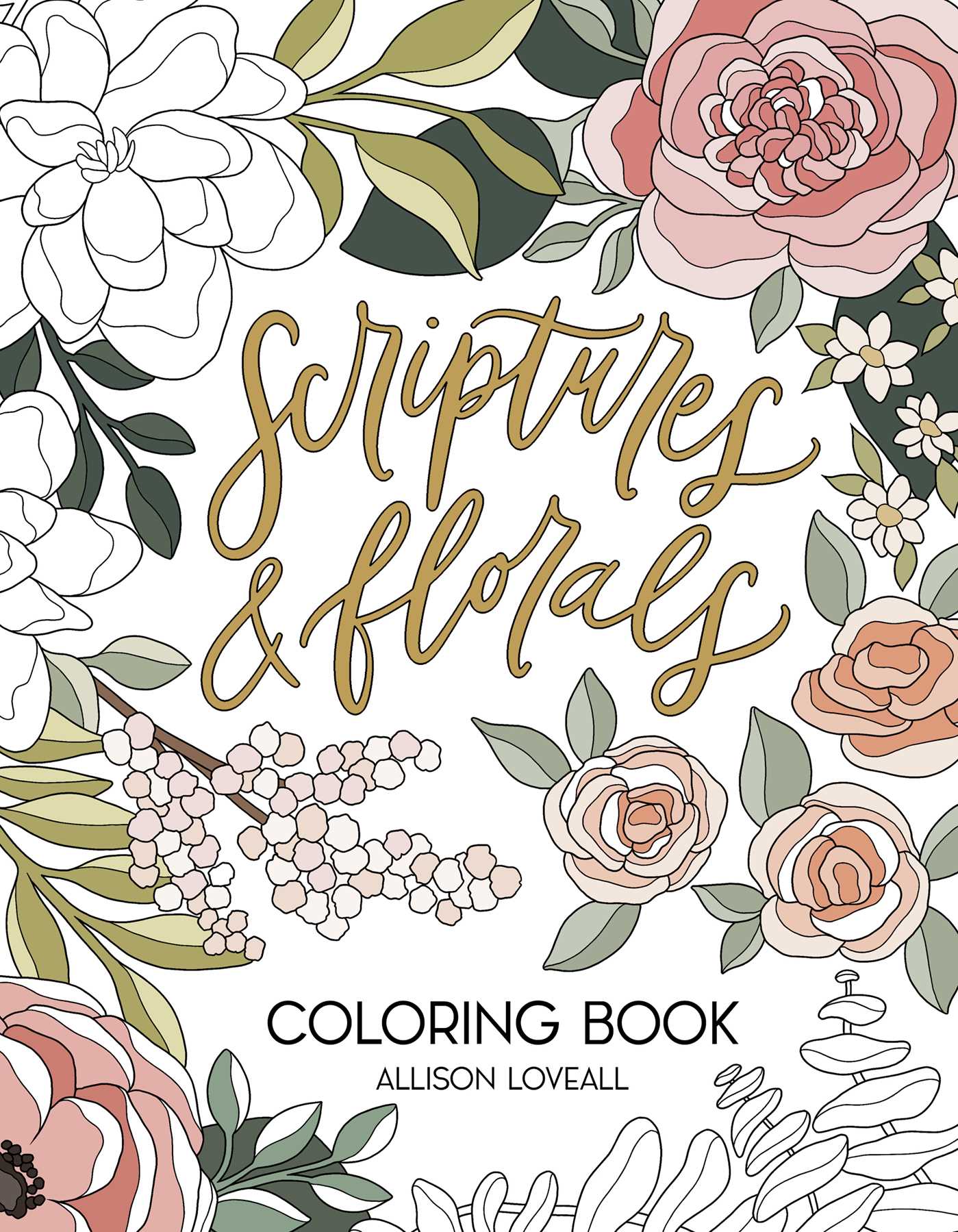 Simon & Schuster UK – wholesale Colouring and activity book – adult – Scriptures and Florals Coloring Book0