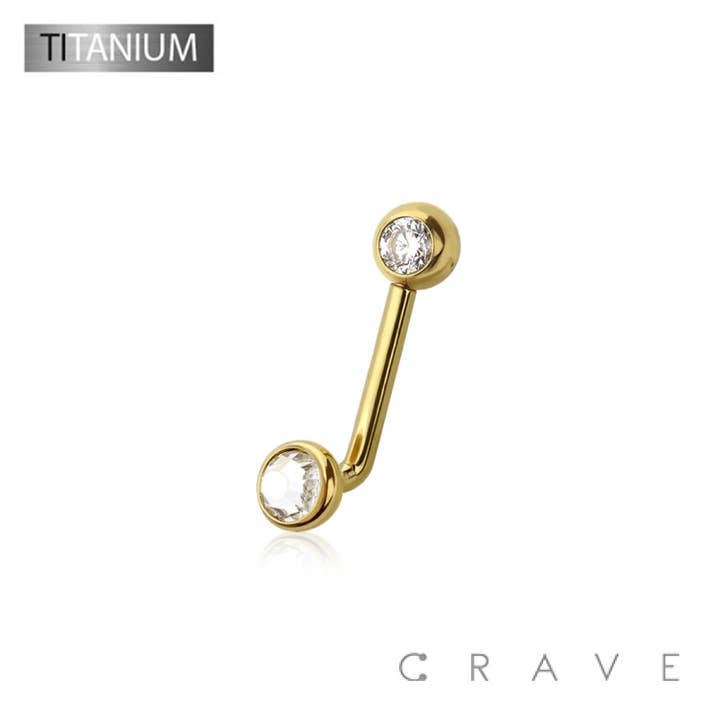 CRAVE BODY JEWELRY – Großhandel Einzelohrring – CHRISTINA-PIERCING-LANGHANTEL AUS TITAN IN IMPLANTATQUALITÄT, VCH BAR GE