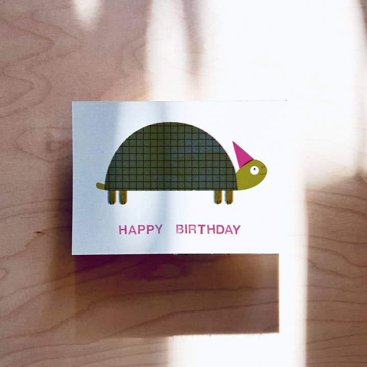 jungwiealt - Wholesale Postcard - Birthday Turtle Postcard DIN A62