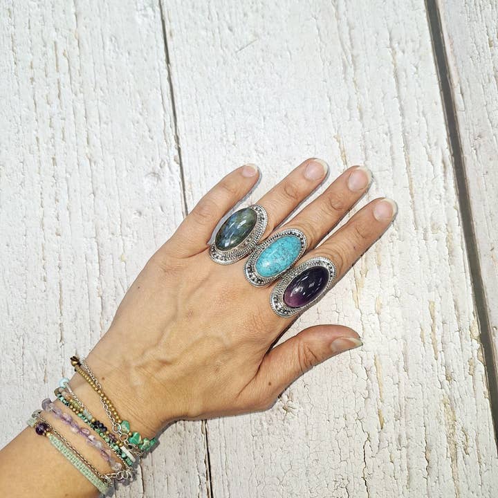 Hecho a mano - Wholesale Cocktail/Statement Ring - XXL rings1