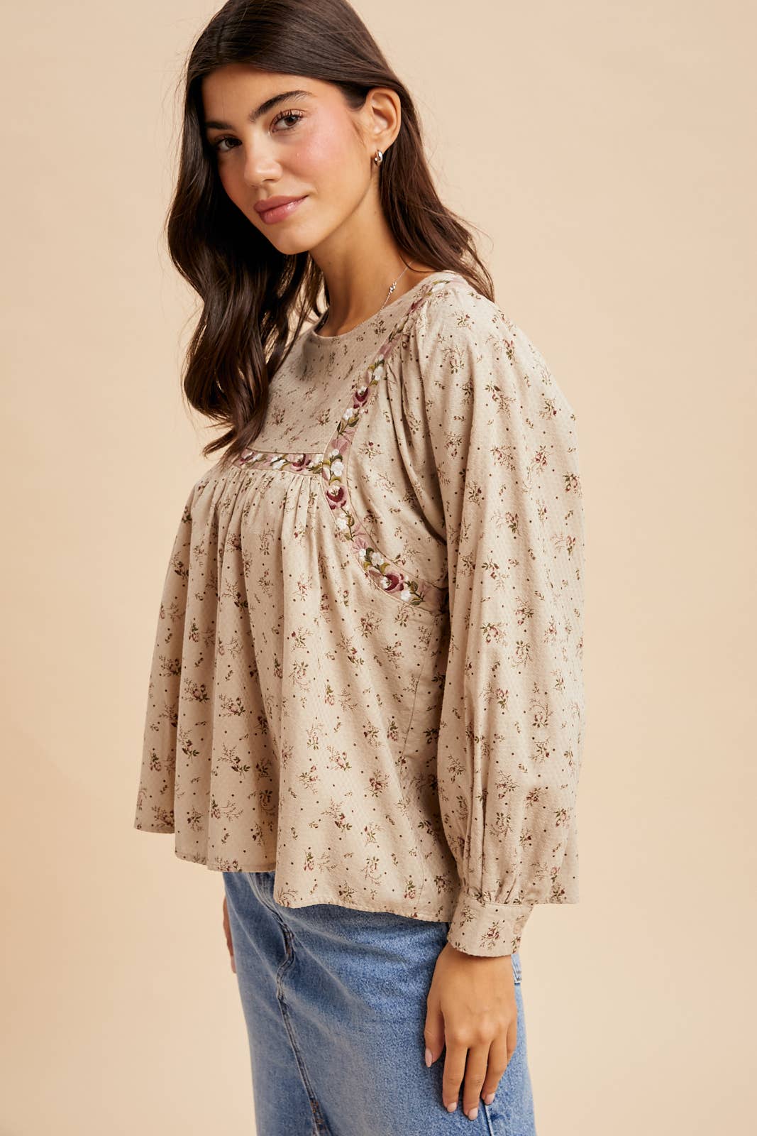 In Loom - Wholesale Blouse - Women's - FLORAL PRINT COTTON BLOUSE9