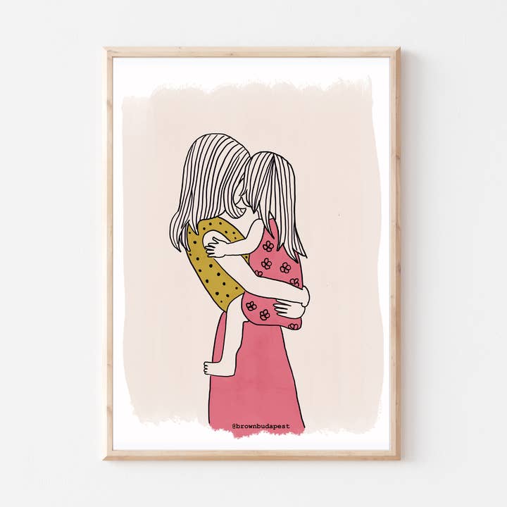 Mother of Daughter Wall Art for wholesale by Brown Budapest