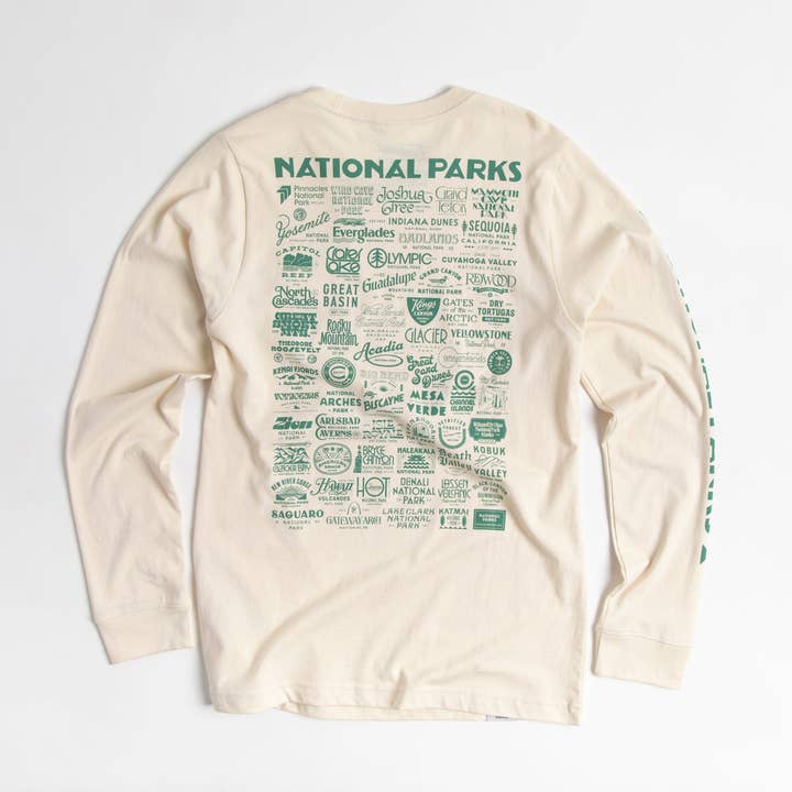 See America's National Parks Unisex Long Sleeve Tee w/ Pocket for wholesale by The Landmark Project