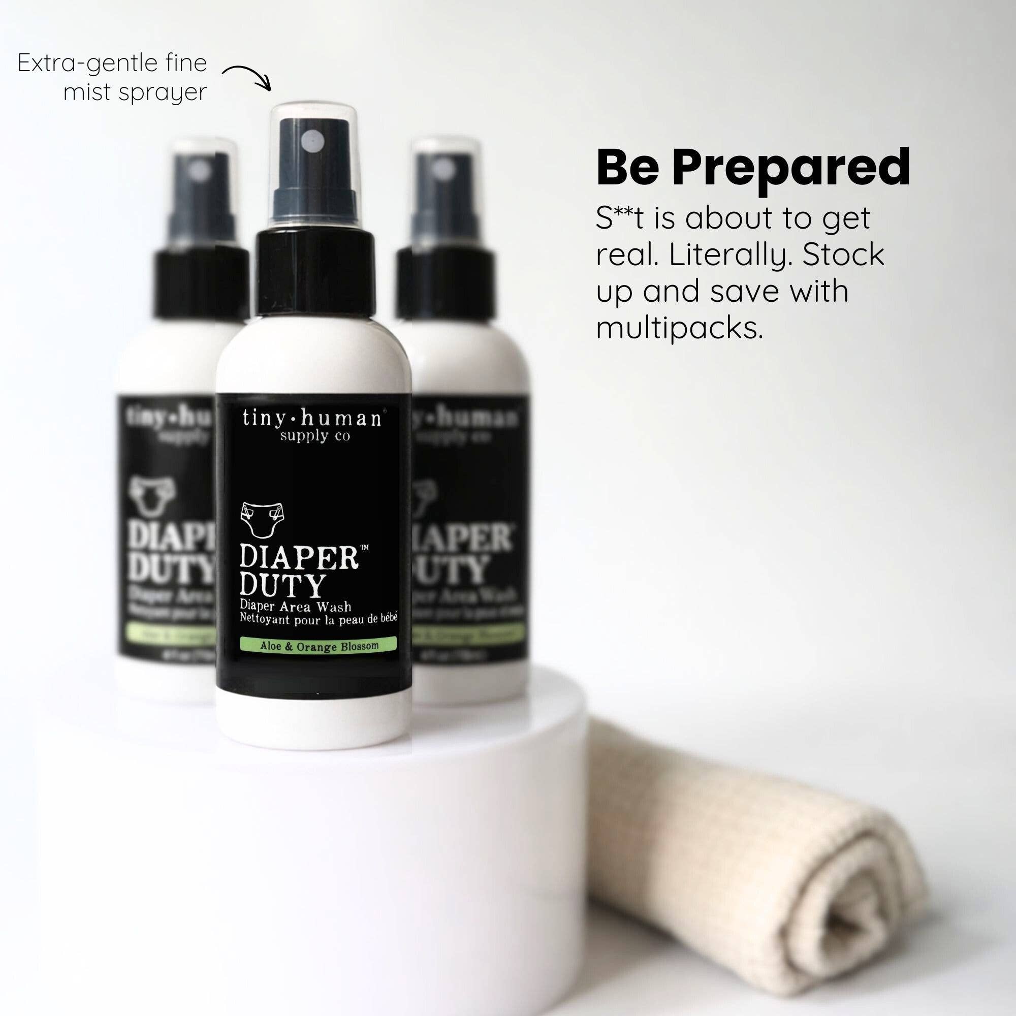 Tiny Human Supply Co. - Vente Crème pour le change - Couche-culotte Duty™ Lavage de surface de couche 4oz7