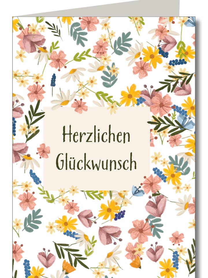 Wildflowers Congratulations Klapp for wholesale by KEITCARDS