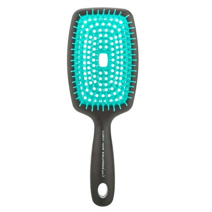 CurlKeeper - Wholesale Hair Brush/Comb - Flexy Brush (Grey & Turquiose)