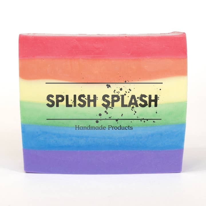 Pride Flag Mango Cocoa Butter Soap & Vegan for wholesale by Splish Splash Handmade Products