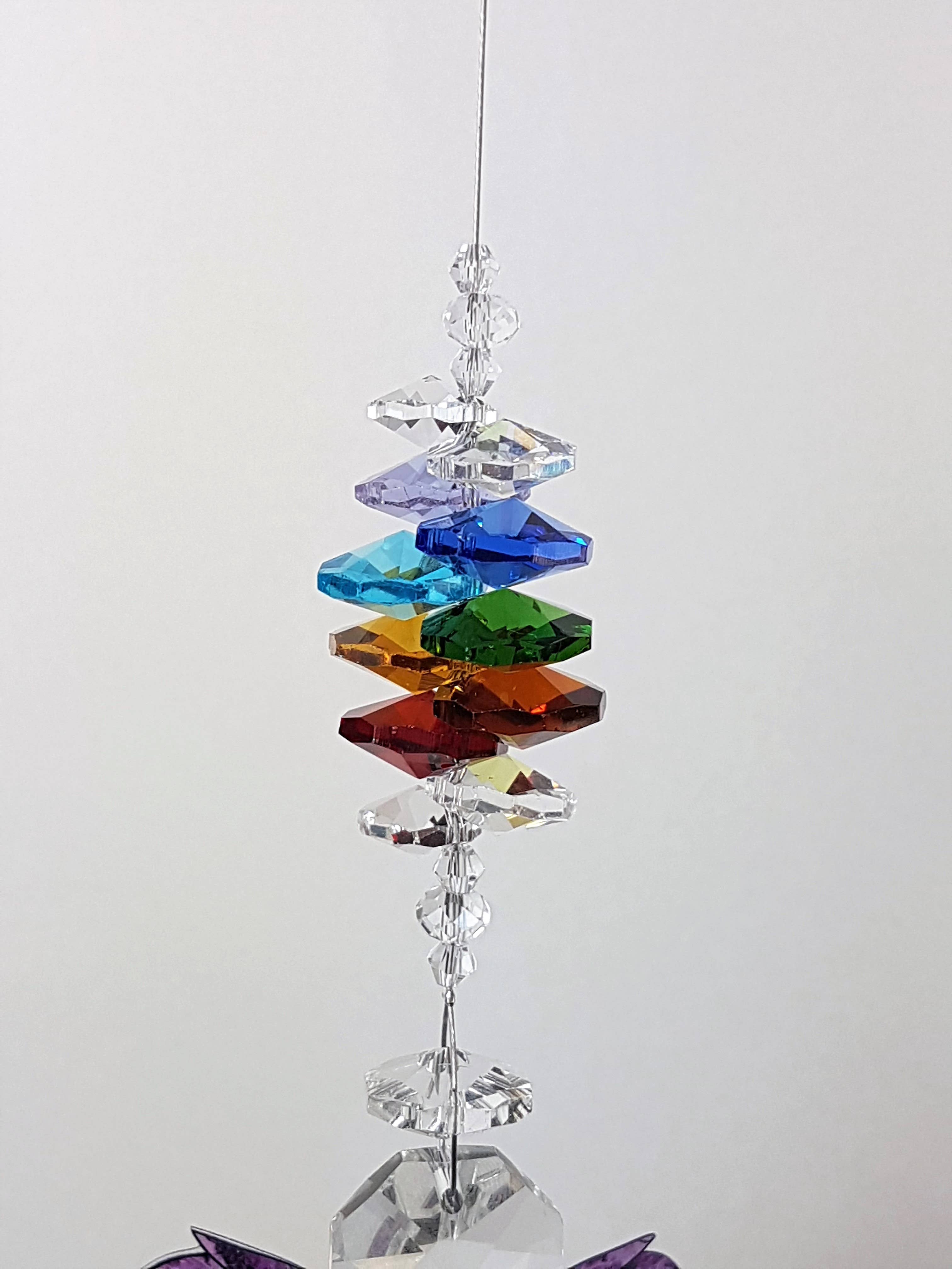 Gifts N Crystals - Wholesale Suncatcher - Angel Crystal Suncatcher gifts- chakra wings2