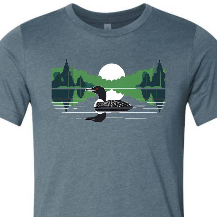 Uff Da Boutique - Wholesale Screen Printed T-Shirt - Unisex - T shirt - Loon and Forest