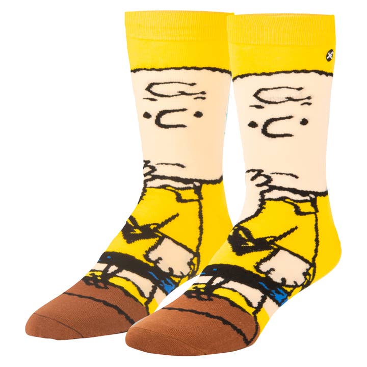 Charlie Brown - Mens Crew Straight for wholesale by Odd Sox