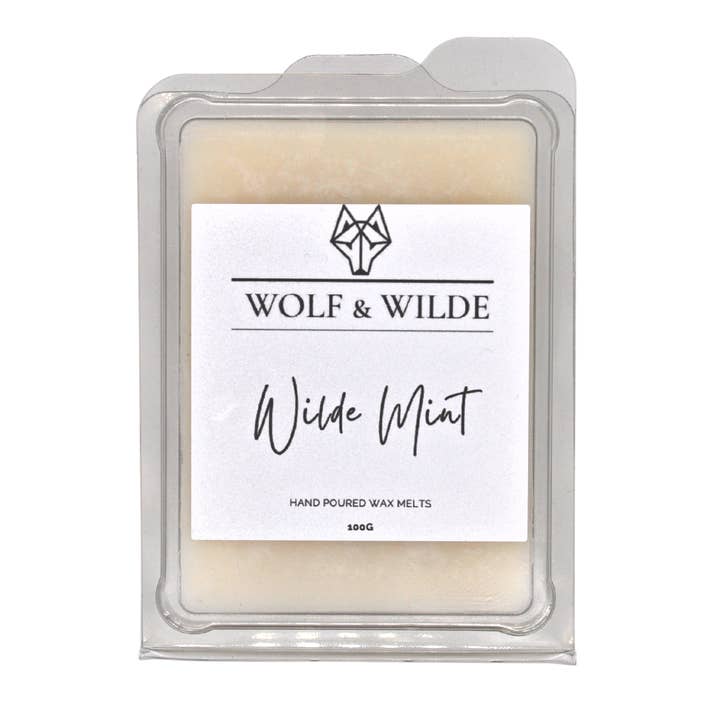 Wilde Mint Soy Wax smelter 100g for engroshandel hos Wolf & Wilde