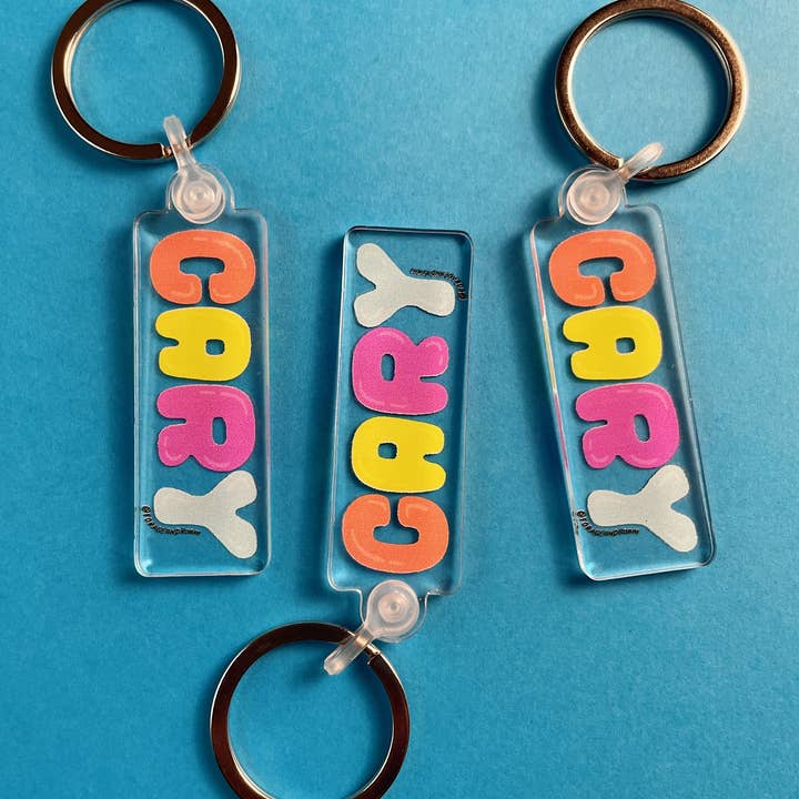 Cary Groovy Keychain for wholesale by Forage and Roam Design Co., LLC