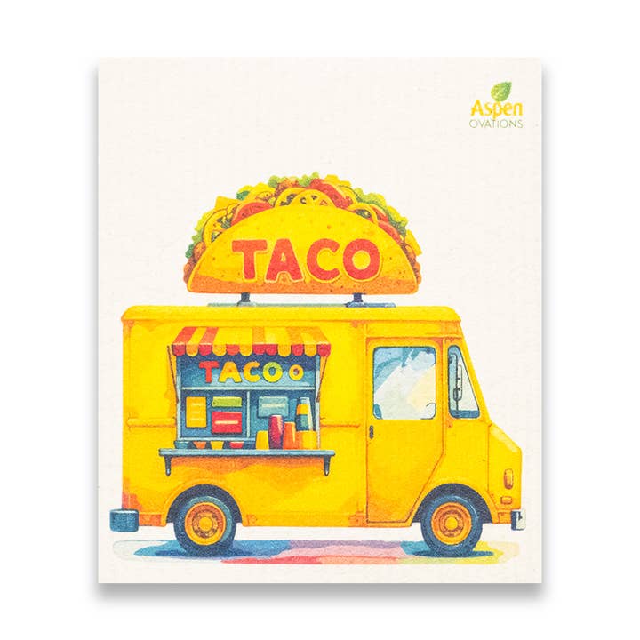 Taco Truck Swedish-Dishcloth – Deliciosidade em Movimento ECO por atacado de AspenOvations