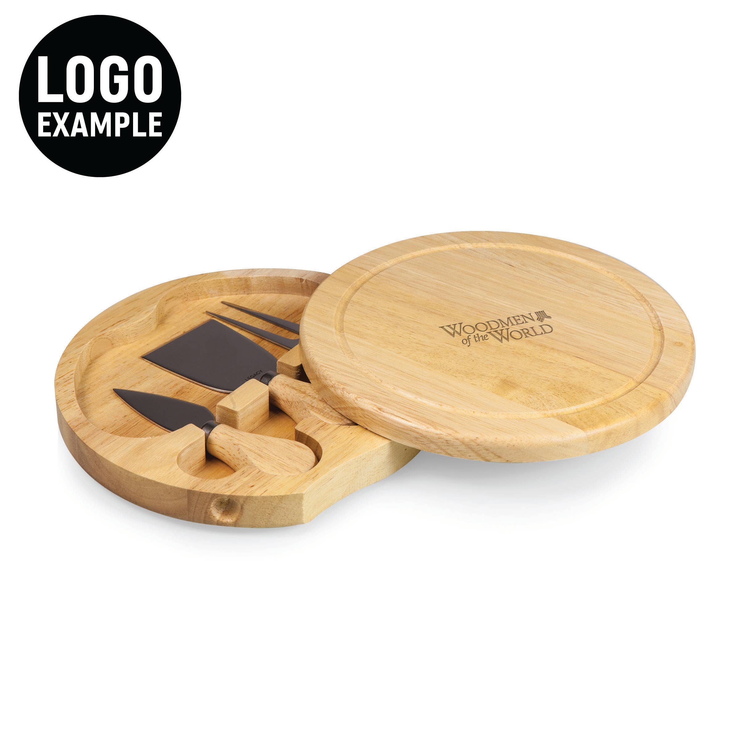 Parawood Brie Cheese Cutting Board & Charcuterie Knife Set for wholesale on Faire10