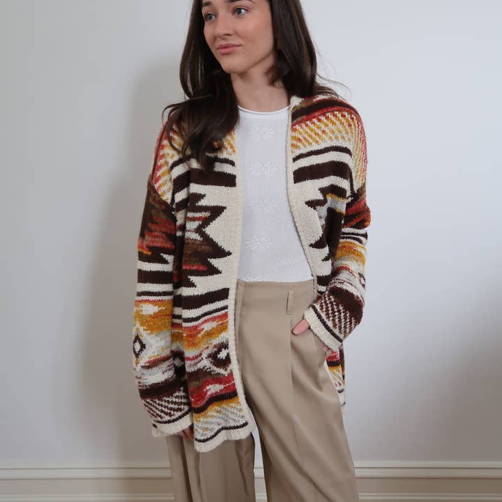 Cárdigan de punto - Hoja de arce 23227 para venta al por mayor de Cinnamon Creations