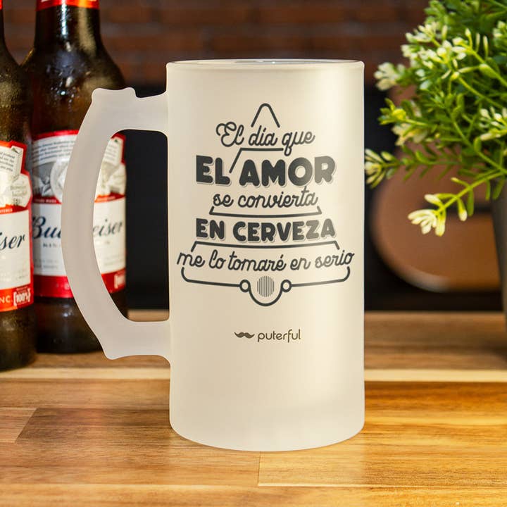 Puterful – Großhandel Bierglas/-becher – Bierkrug 500 ml - The Day That Love1