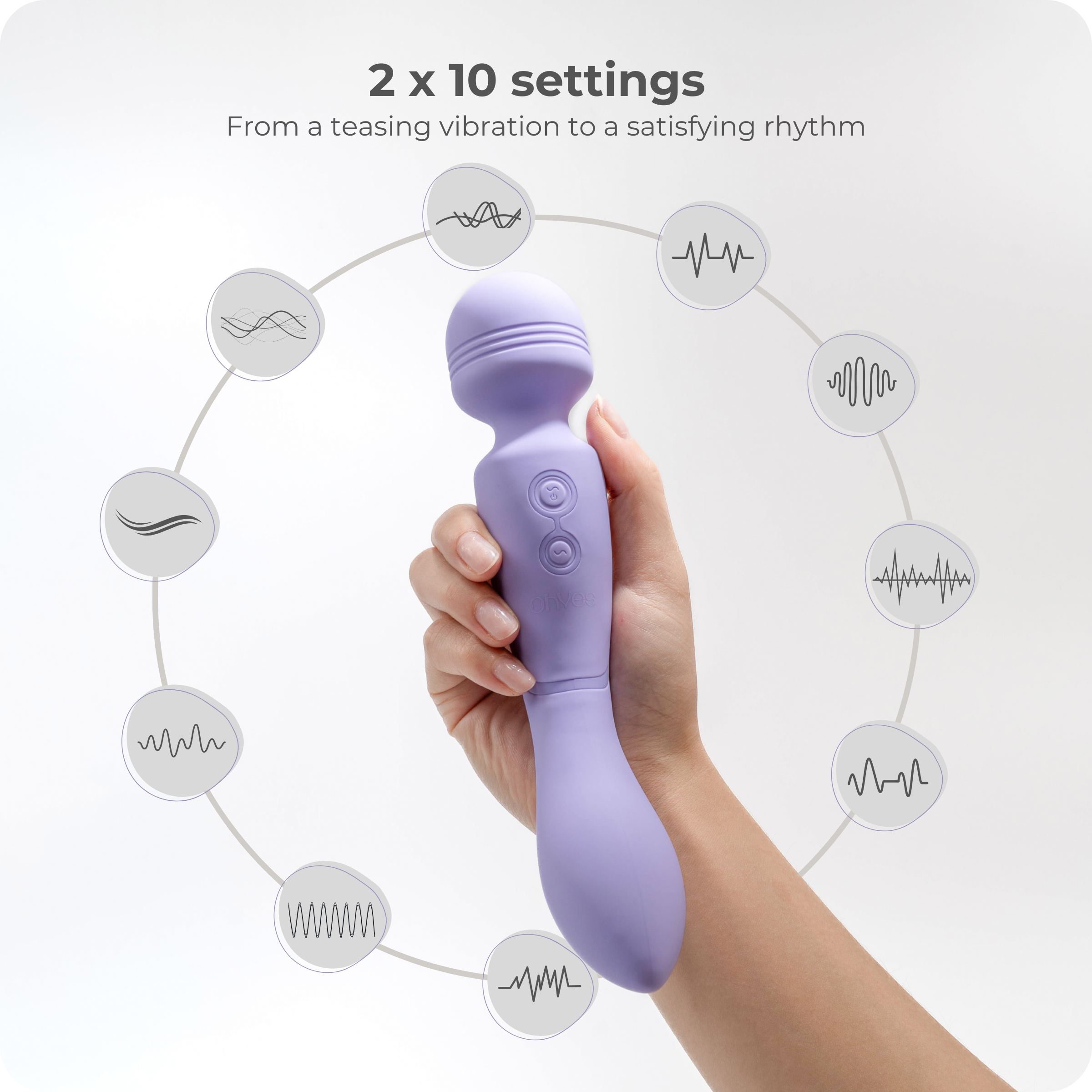 ohyes - Wholesale Sex Toy - OHYES Magic Wand Vibrator - Dual Wand and G Spot Massager3