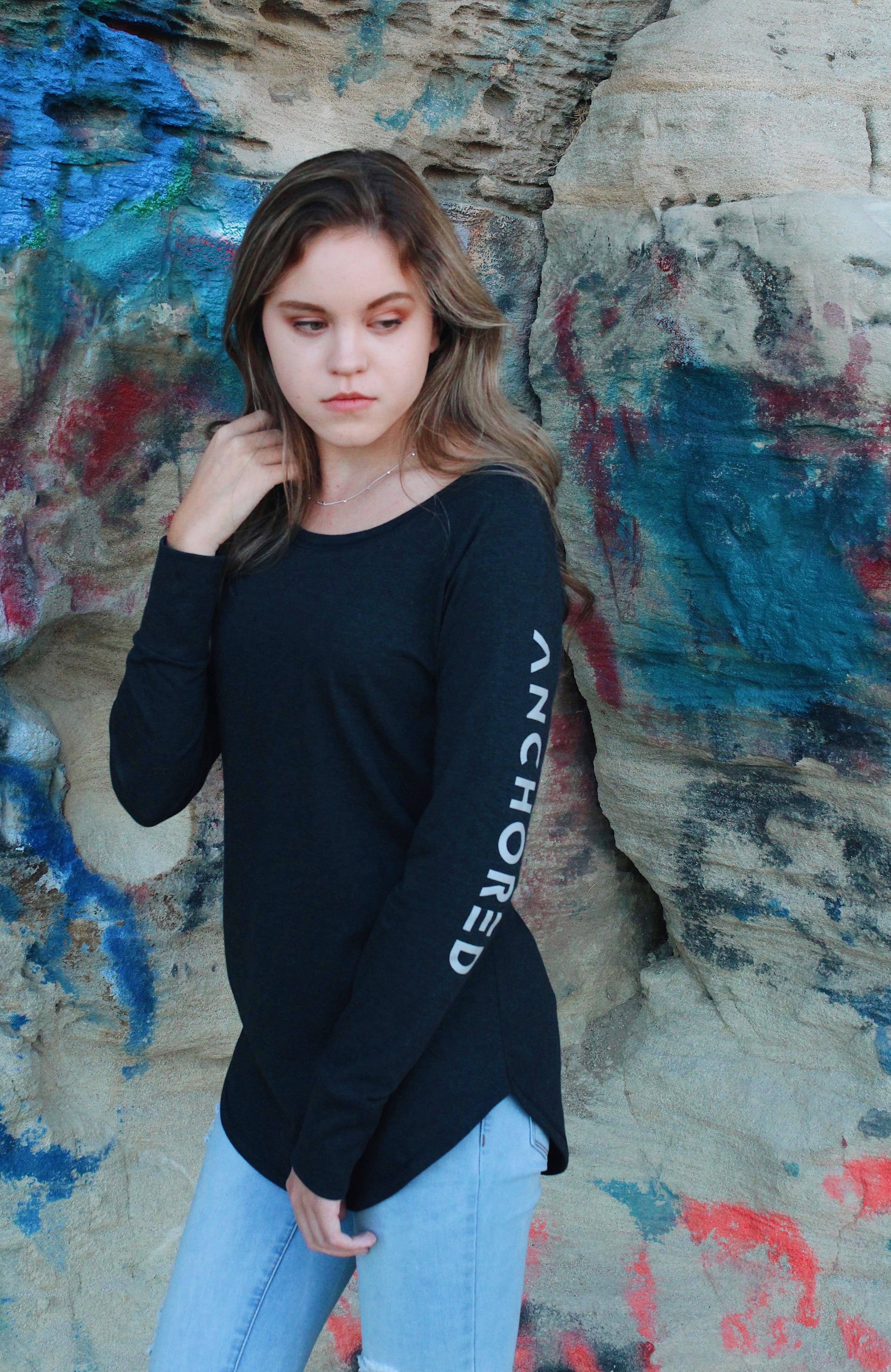 Hello Beauty Full & Co. - Wholesale Tunic - Women's - ANCHORED Fashion Tunic Long Sleeve2